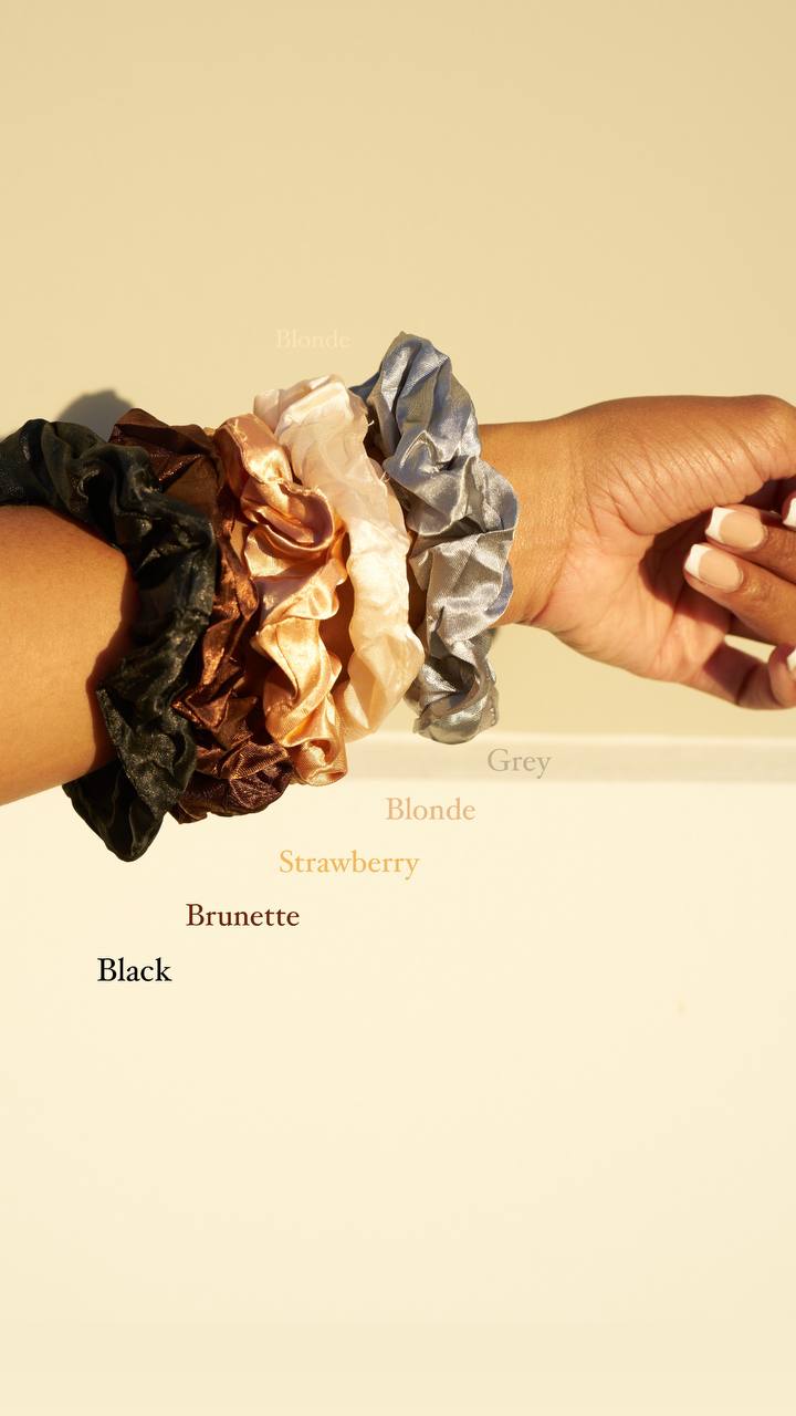 The Satin Scrunchie Collection - 2 Pack